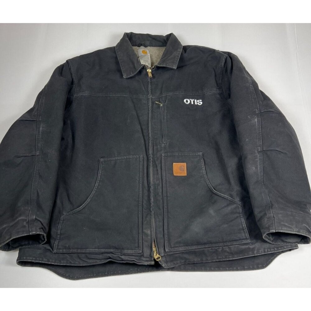 Carhartt Men 2XL C61 BLK Arctic Sandstone Ridge Coat Black Sherpa Lined Jacket